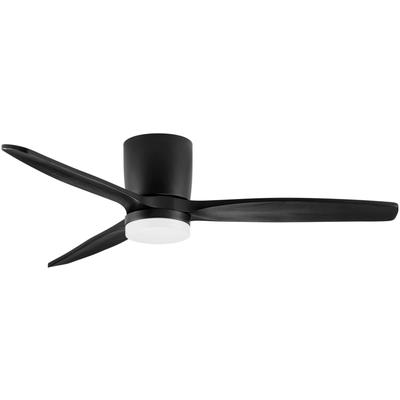 NOVA LUCE Deckenleuchte "ALOA Deckenventilator", schwarz, 1, Ø 132cm H: 27,5cm, 1 Stk., Leuchten, Deckenleuchte