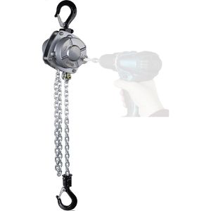 Planeta Kettenzug Premium PRO-E 0,5, Stirnradflaschenzug, 500kg Tragkraft, Antrieb durch Akkuschrauber, Hubhöhe 3m