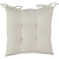 Atmosphera Clem - Dekoratives Kissen 38x38x5cm aus Polyester in Beige