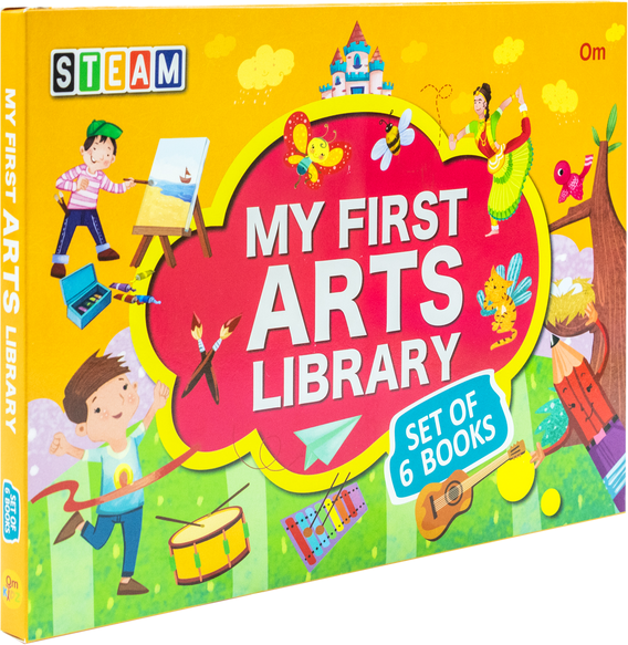 Om Books International Steam: My First Arts Library 6 Books Collection Set [Level 1 - 3]