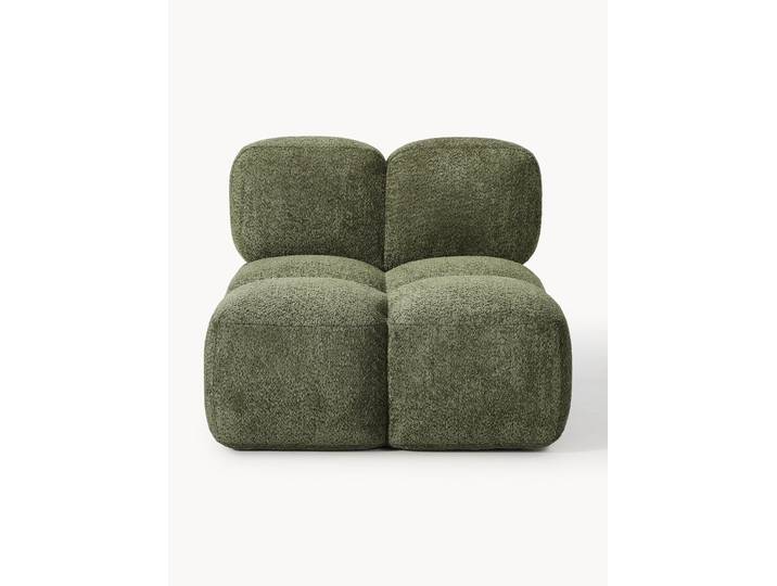 Module central en peluche-bouclette Tayla