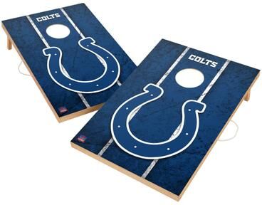 Skip's Garage Vintage Indianapolis Colts NFL Regulation 2x4 Cornhole Set
