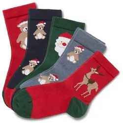 Tchibo - 5 Paar Kinder-Socken - Kinder - Gr. 31-34 - dunkelblau