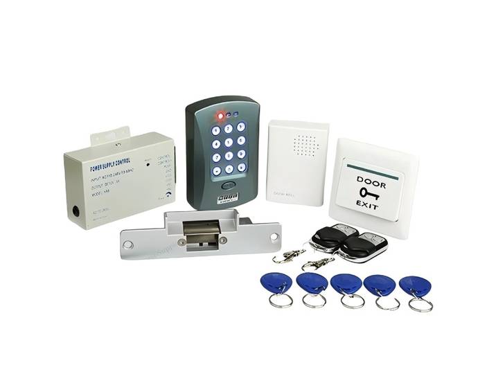 Kit de contrôle d'accès aux portes par RFID télécommandé + Serrure électrique + Sonnette