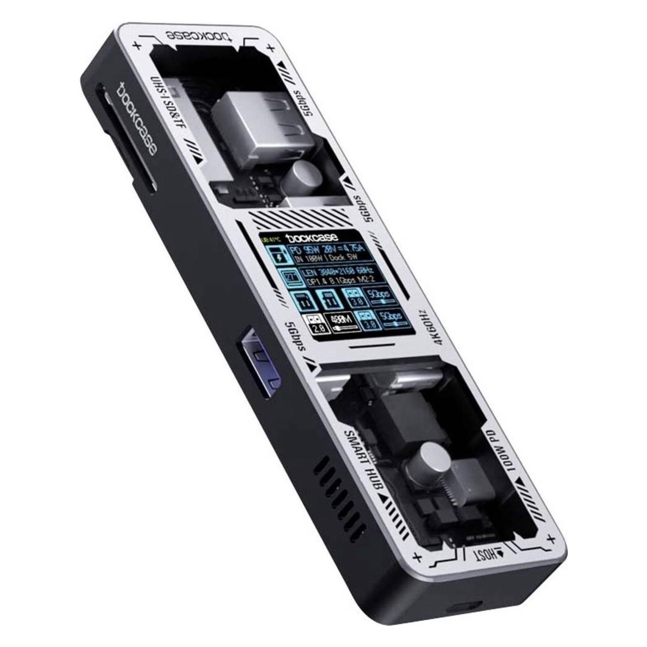 Dockcase USB-C Dockingstation DPR71S-EB Passend für Marke: Universal integrie (USB-C, 7 Ports) (DPR71S-EB)