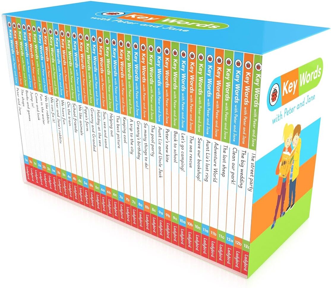 Ladybird Books Ladybird Key Words with Peter and Jane 36 Books Collection Box Set: New Covers