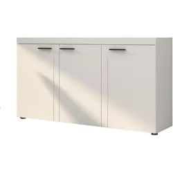 SIDEBOARD RITMO 149x40x82 cm mit 3 Türen Weiß