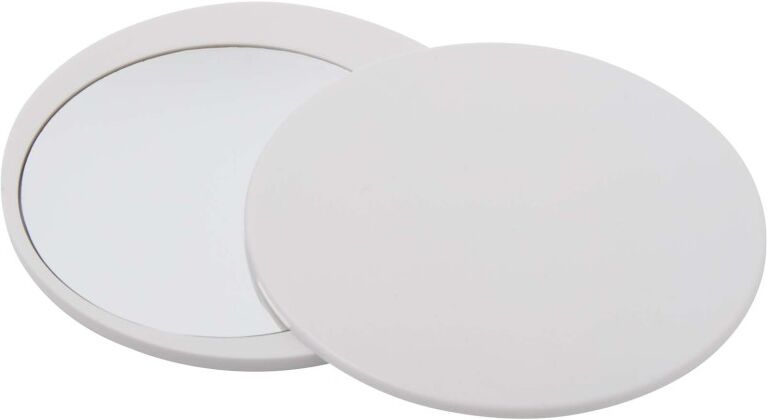 Miroir de poche personnalisable coulissant Glider blanc