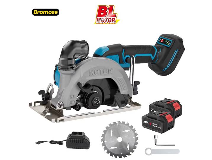Scie circulaire sans fil multifonctionnelle Bromose 6 pouces 150 mm, outil de coupe portatif, outil électrique sans fil pour batterie Makita 18V