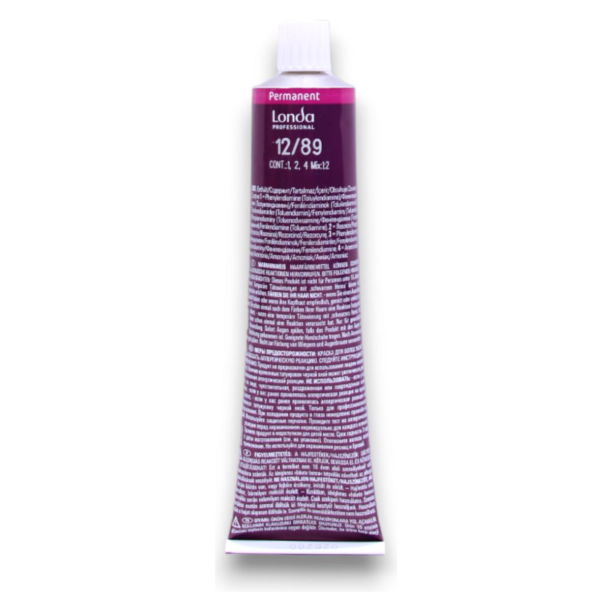 Londa Cremehaarfarbe Color 12/89 spezialblond perl-cendrè (12/89 spezialblond perl-cendrè) (Londa)