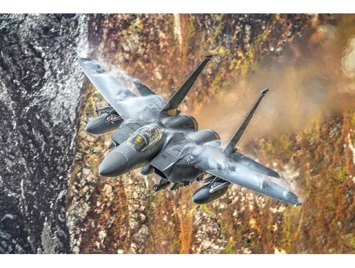 Fototapete PAPERMOON F15 Fighter , bunt, B:1,5m L:1,11m, Vlies, Tapeten, Fototapete