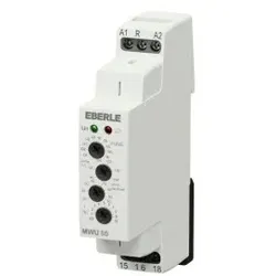 Eberle 040017791200 Spannungsüberwachungsrelais bzw. -wächter (Fenstermodus), AC/DC 24...150 V (AC 50/60 Hz), 16 A/ AC1, 1 Wechsler MWU 80