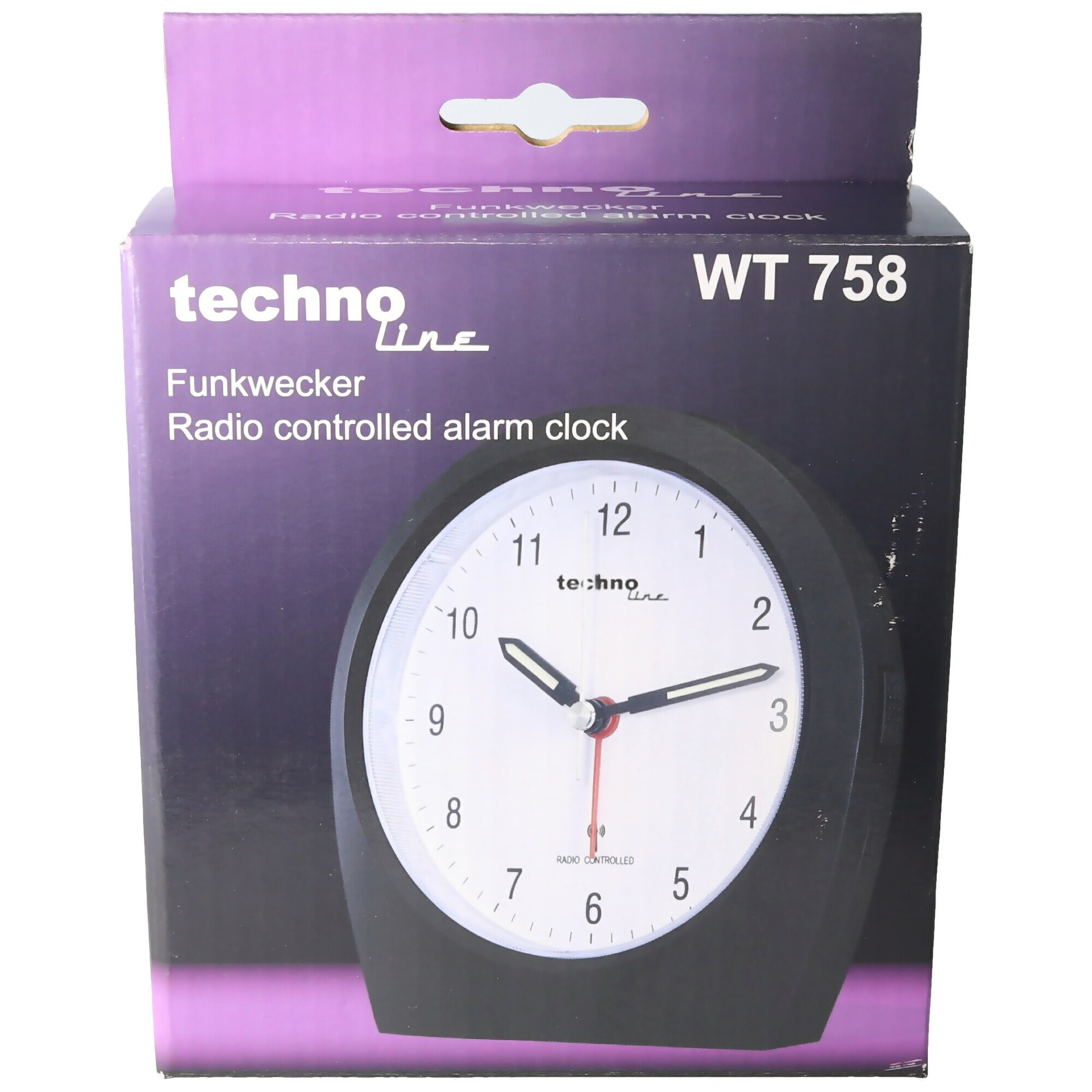 Technoline WT 758 Analoge wekker ovaal zwart
