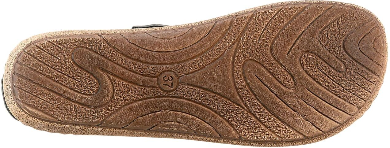 Clog FRANKEN-SCHUHE, Damen, Gr. 38, grau (taupe), Lederimitat, Schuhe Clog taupe 38