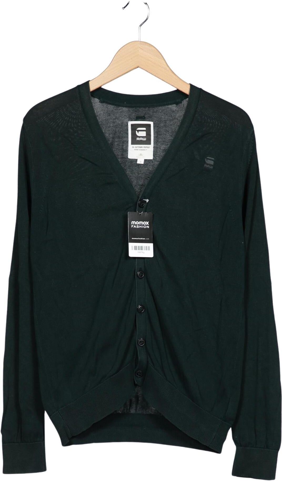 G Star RAW Herren Strickjacke, Grün, Gr. S, Baumwolle - Second Hand