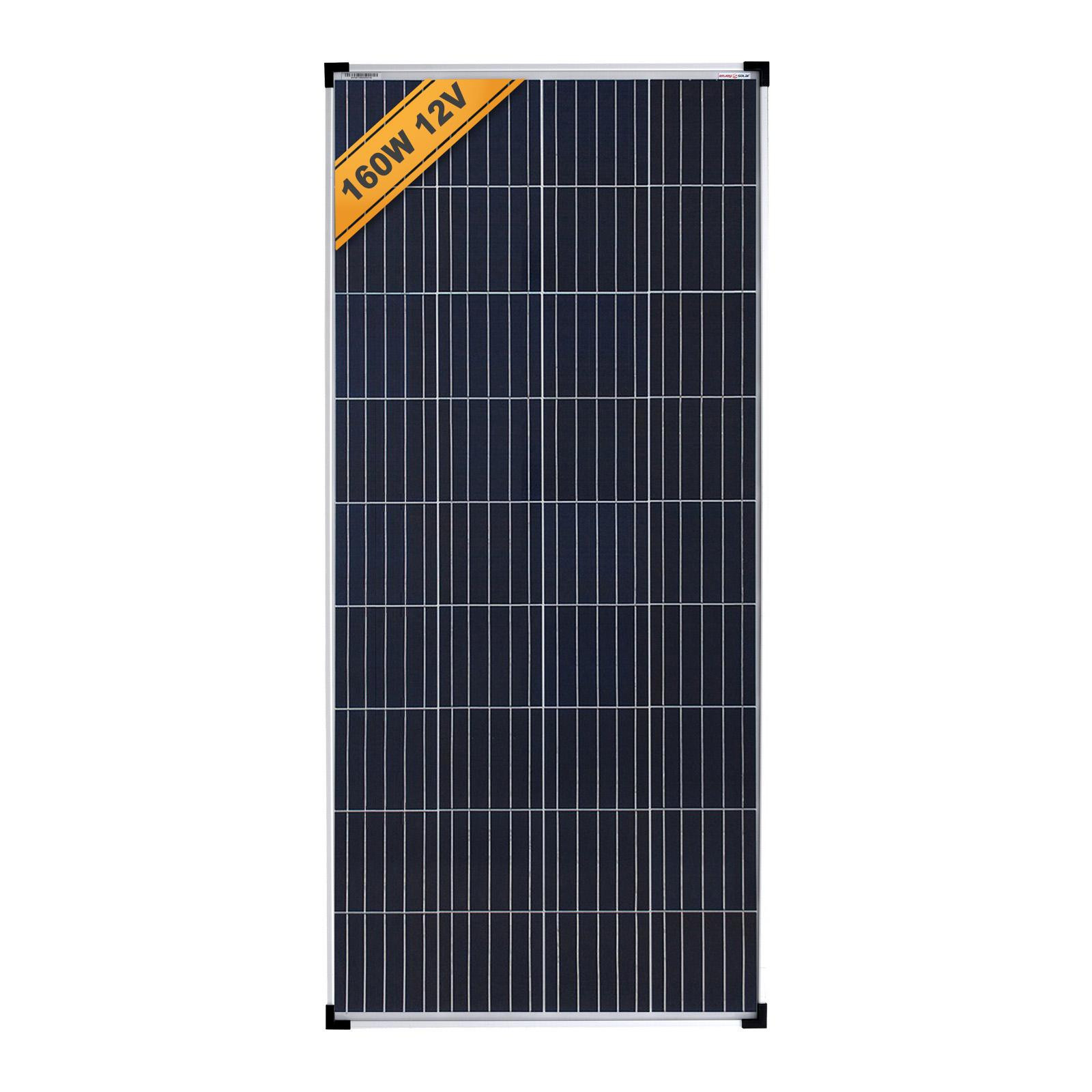 Enjoy Solar polykristallijn zonnepaneel 160W 12V met 158,75mm PERC-cellen