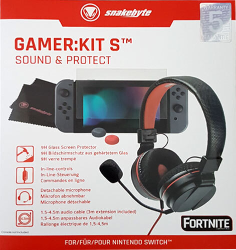 Snakebyte Nintendo Switch Gamer Kit S: Geluid en bescherming