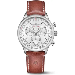 Maurice Lacroix 1975 Chronograph Limited Edition 40 mm Quarz Lederarmband Herrenuhr 751138-SS001-130-3