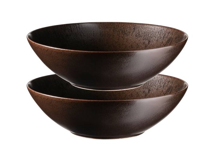 MÄSER Schüssel-Set 2-tlg. Metallic Bronze braun/schwarz Steinzeug D 24 cm 2 Stk - Schüssel-Set 2-tlg.