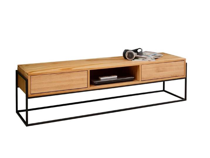 Woodroom Lowboard Boise (Wildeiche massiv geölt 163x45x45 cm), TV-Board, TV-Schrank, Sideboard, Lowboard