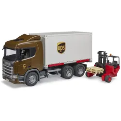 BRUDER® 03582 Scania Super 560R UPS Logistik-LKW mit Mitnahmestapler