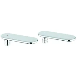 Grohe Griffpaar Veris 48305 48305000 Markierung blau/rot chrom