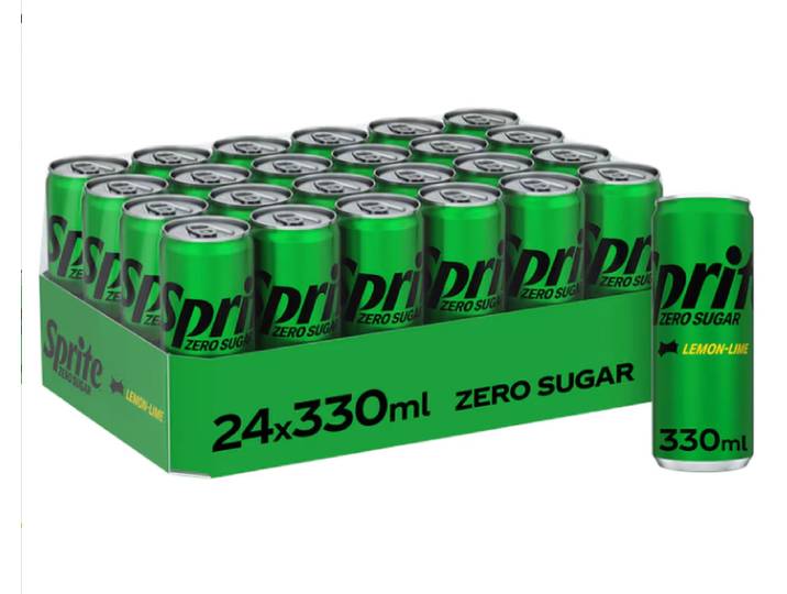 Sprite Zero Sugar Citroen-Limoen 24 x 330 ml