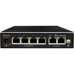 LEVELONE FEP0631 - Switch, 6-Port, Fast Ethernet, PoE+