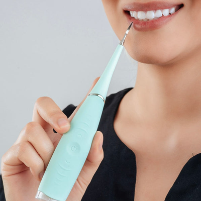 GreatGadgets LLC Portable Ultrasonic Teeth Cleaner Electric Tooth Cleaner   Perfect Gift For Oral Care Mint