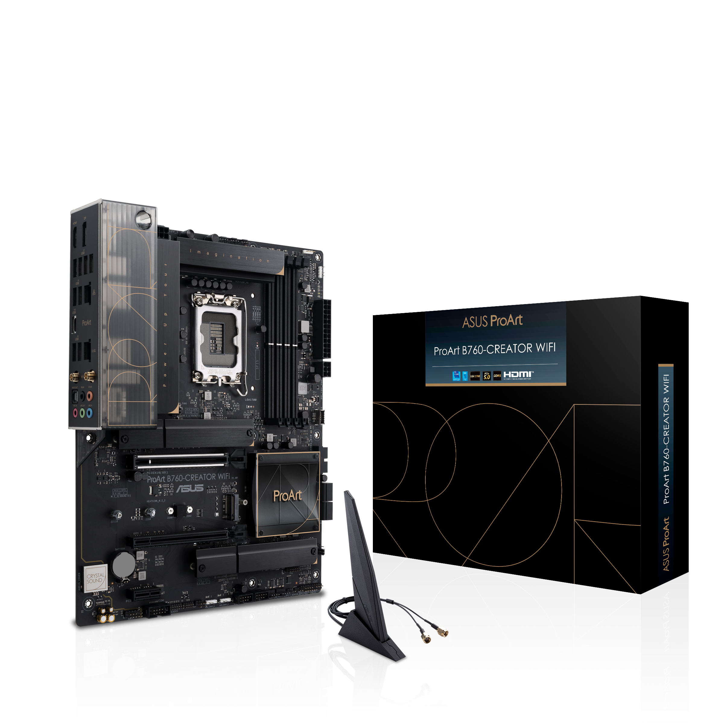ASUS PROART B760-CREATOR WIFI ATX Mainboard Sockel 1700 DP/HDMI/USB-C 90MB1FY0-M1EAY0