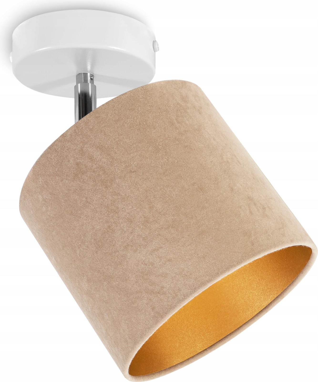 LightHome Wandlamp in goudkleurig fluweel