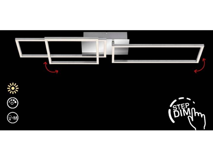 BRILONER LEUCHTEN LED Deckenleuchte FRAME , weiß (weiß, neutral), Leuchten, LED Deckenleuchte