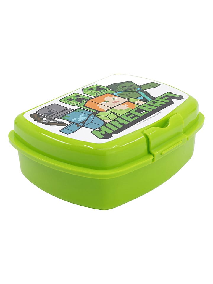 Stor Lunchbox "Minecraft" in Grün - onesize