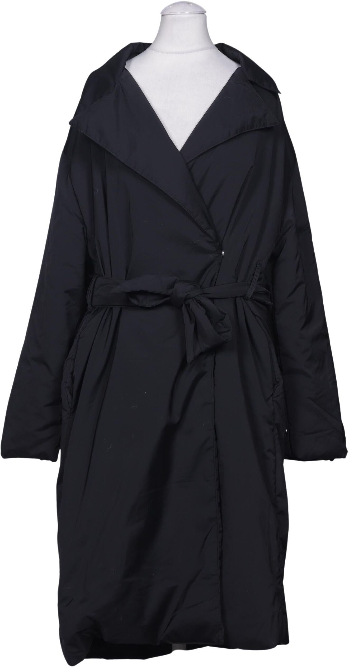 bershka Damen Mantel, Marineblau, Gr. S, Synthetik - Second Hand