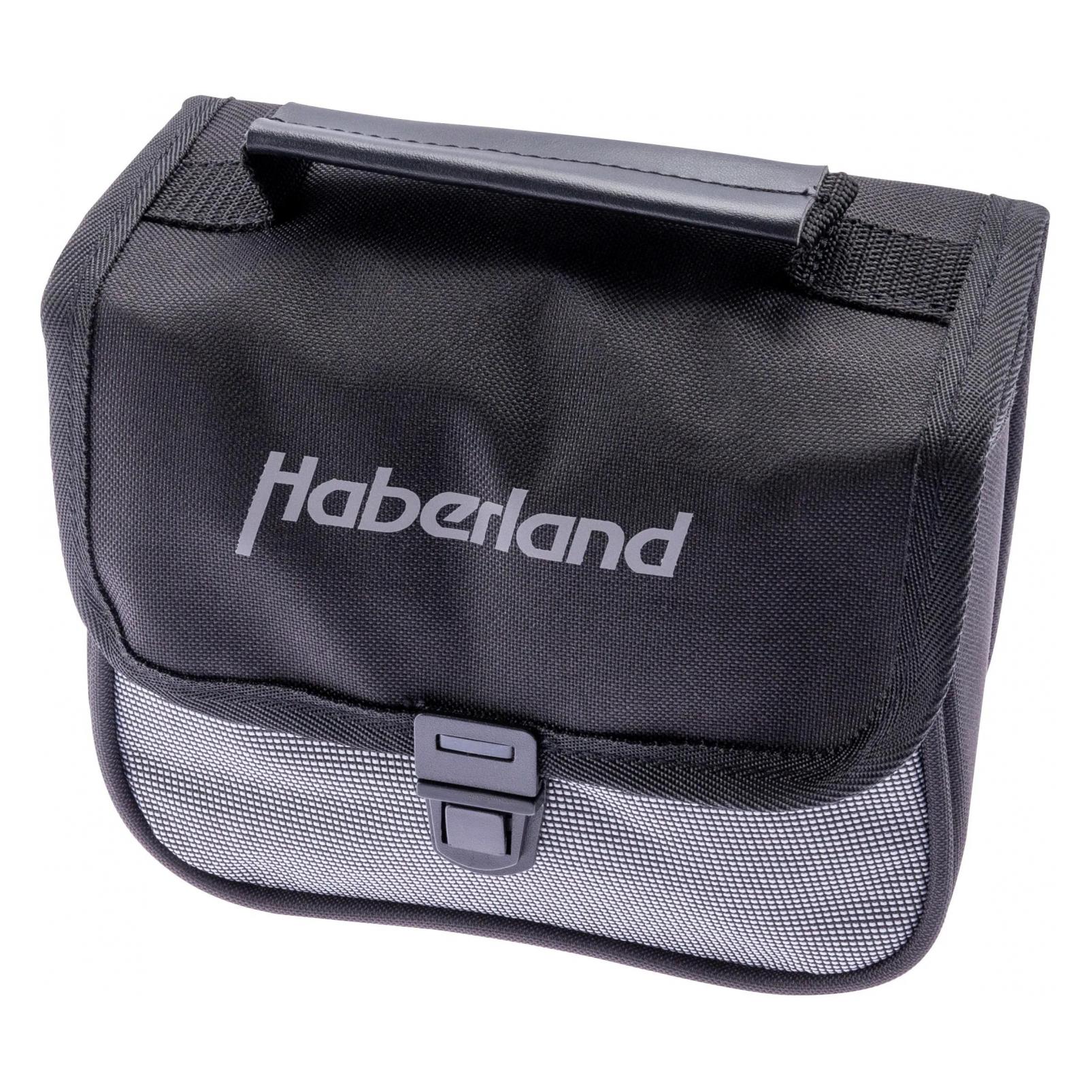 Haberland Schnallenbefestigung Schwarz/Silber, 2, 300802 15 (2 l, Lenkertasche) (300802 15)