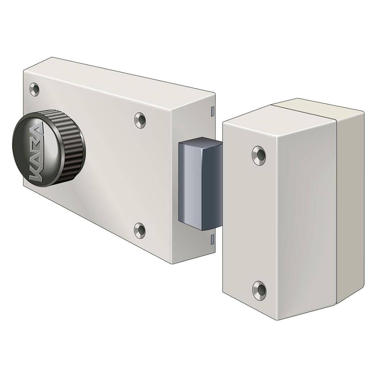 Kaba Sicherheitsschloss 8 1001 mir Riegel (1001A KABA 8 GRAU M.-118026.1001)