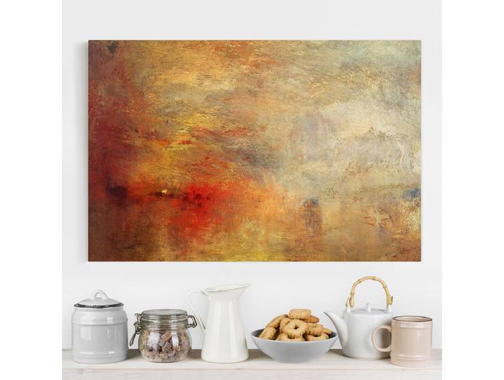 Impression sur toile Coucher de soleil Polyester Orange 150 x 100cm