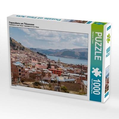 CALVENDO Puzzle Copacabana am Titicacasee 1000 Teile Puzzle quer | 1000 Teile Lege-Größe 64 × 48 cm Foto-Puzzle für glückliche Stunden
