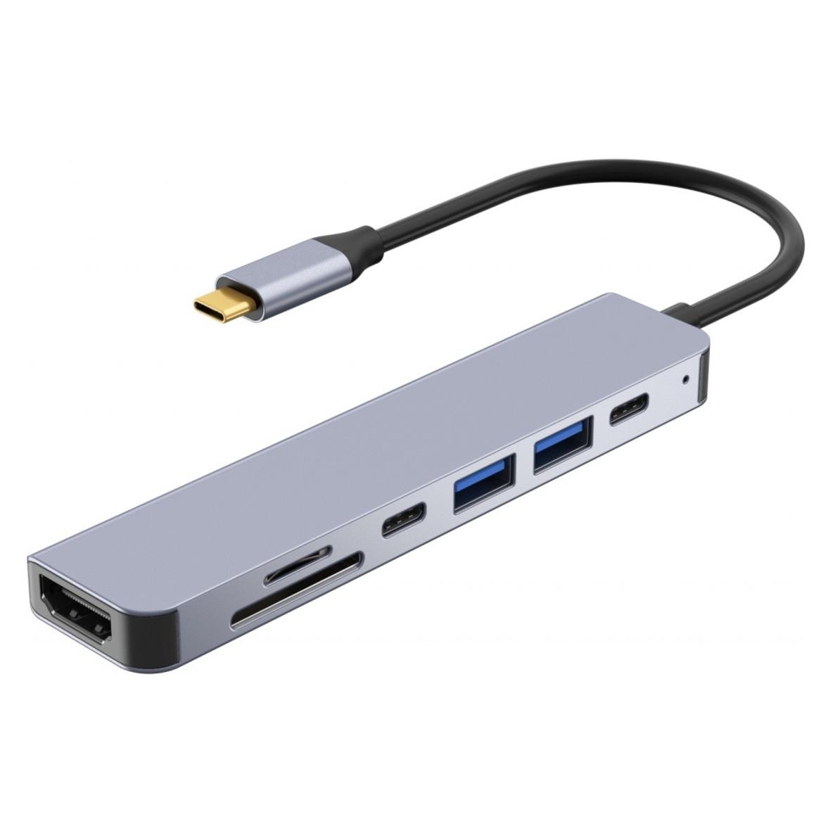 iBox IUH3SL4K (USB-C, 7 Ports) (IUH3SL4K)