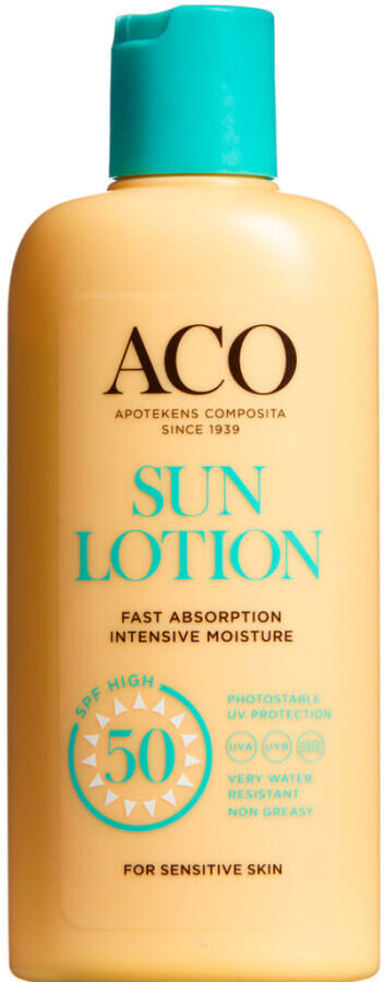 ACO Sun Lotion SPF 50 Uden Parfume 200 ml