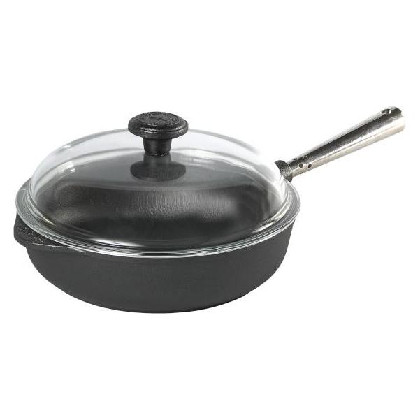 Skeppshult Gusseisen Pfanne 24 cm Stahlgriff (Bräter + Schmortopf, Gusseisen) (0120)