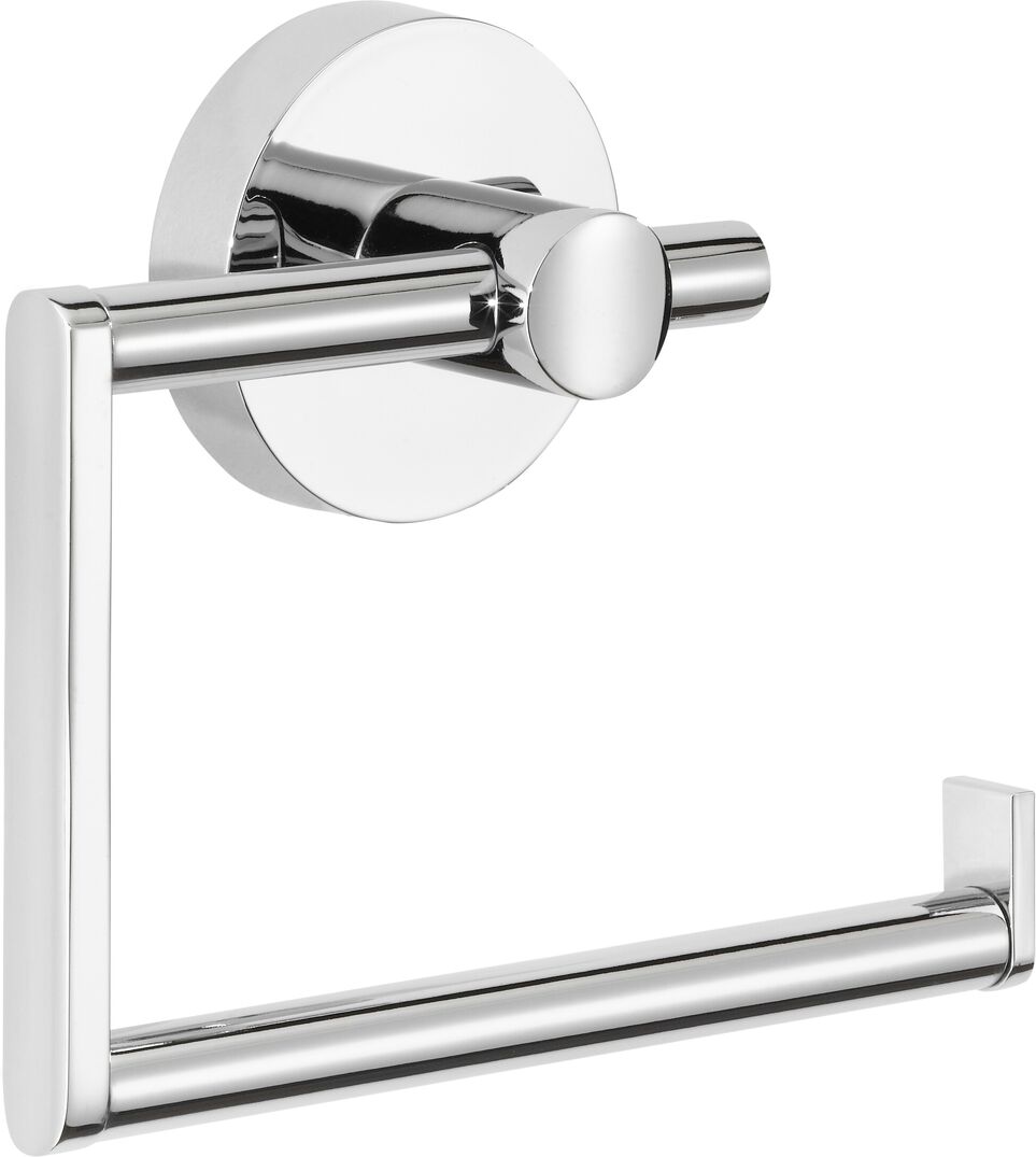 Nie wieder Bohren Porte-rouleau de papier nwb 120 x 53 mm, sans couvercle, chromé