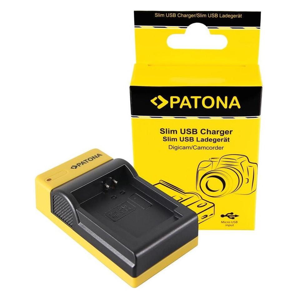 Patona Micro USB Ladegerät zu Canon NB-13L (Kamera Akku Ladegerät) (151671)