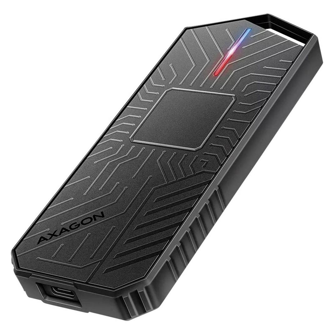 Axagon EEM2-GAM, USB-C 10Gbps - NVMe & SATA SSD GAME M.2 box, bezšroubkový (M.2) (EEM2-GAM)