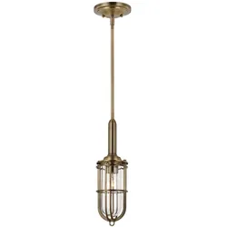 Pendelleuchte Deckenlampe Badezimmerleuchte Hängelampe IP44 Messing Stahl Glas