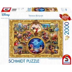 Schmidt Spiele - Thomas Kinkade, Disney, Mickey & Minnie, Dream Collage II, 2.000 Teile Puzzle