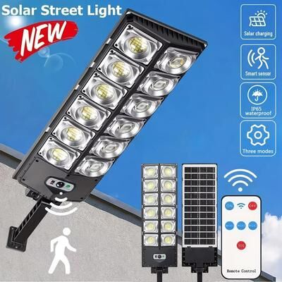 Inspired Finds Outdoor Solar LED Wall Lamp With Motion Sensor 8000 Lm Super Bright Waterproof Garden & Street Light Outdoor Solar LED Wall Lamp With Motion Sensor 8000 Lm Super Bright Waterproof Garden & Street Light