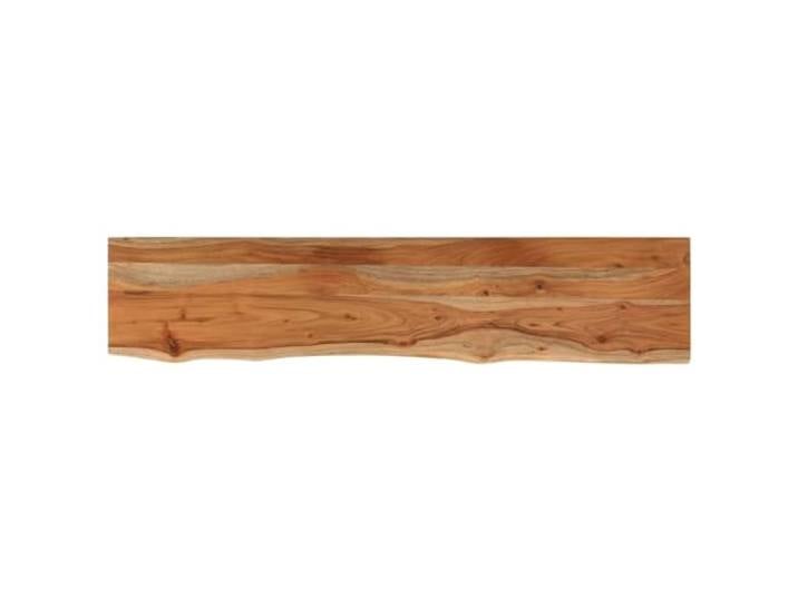 GFDWPUY Tischplatte 160x30x2,5cm Massivholz Akazie Baumkante Rechteckig, Rustikale Naturkante, Vielseitig für Bartisch, Beistelltisch, Möbelprojekte