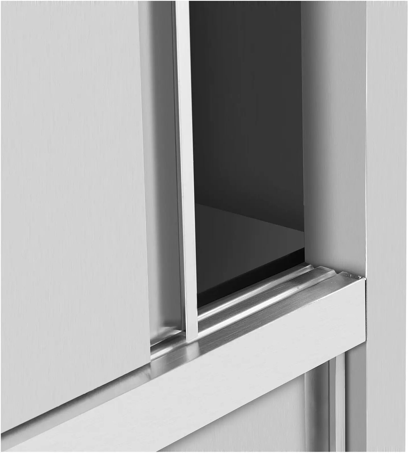 Edelstahl Geschirrschrank - 800 x 500 x 1800 mm - Royal Catering RCDC-80