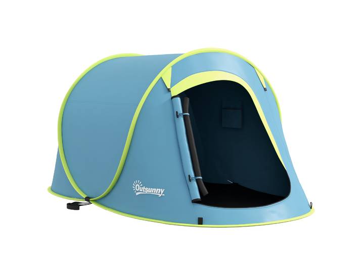 Tente de camping familiale Outsunny en polyester 245x148x105 cm